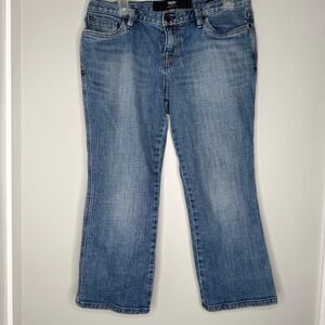 Mossimo Premium Denim Low Rise Crop Jeans | Size 10 Women's Blue Stretch‎